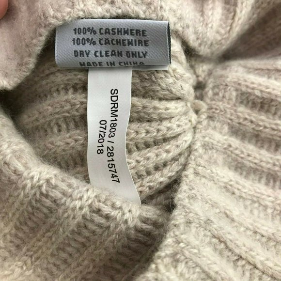 NEW NWT Restoration Hardware Cashmere Scarf Beanie - Picture 7 of 7